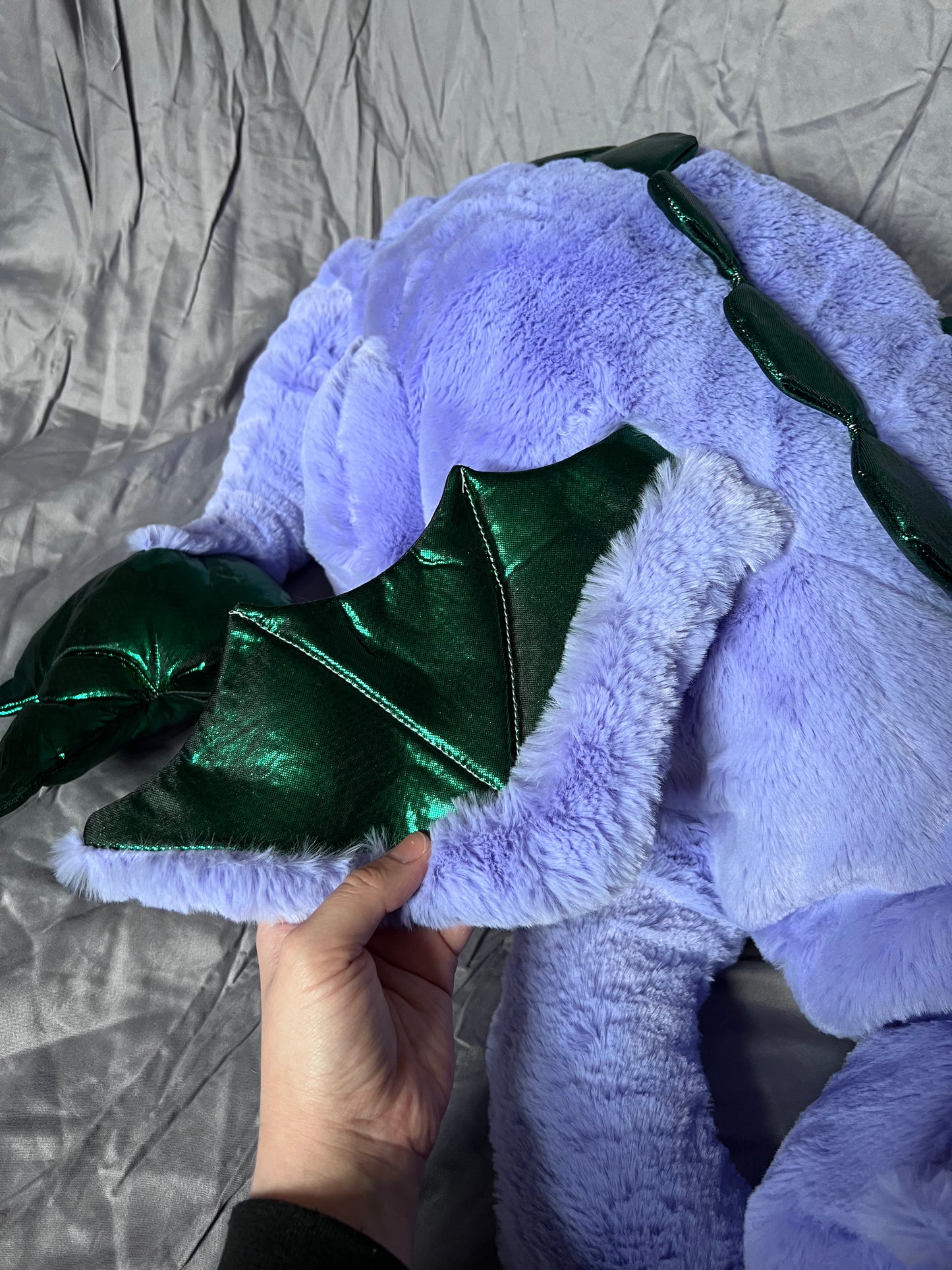 READY TO SHIP - Epony the Crystal Carver Jumbo Snuggle Dragon Plushie