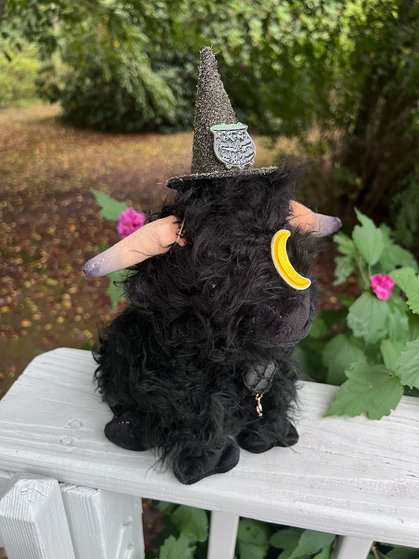 READY TO SHIP - Mini Witches Brew Moon Moo Cow