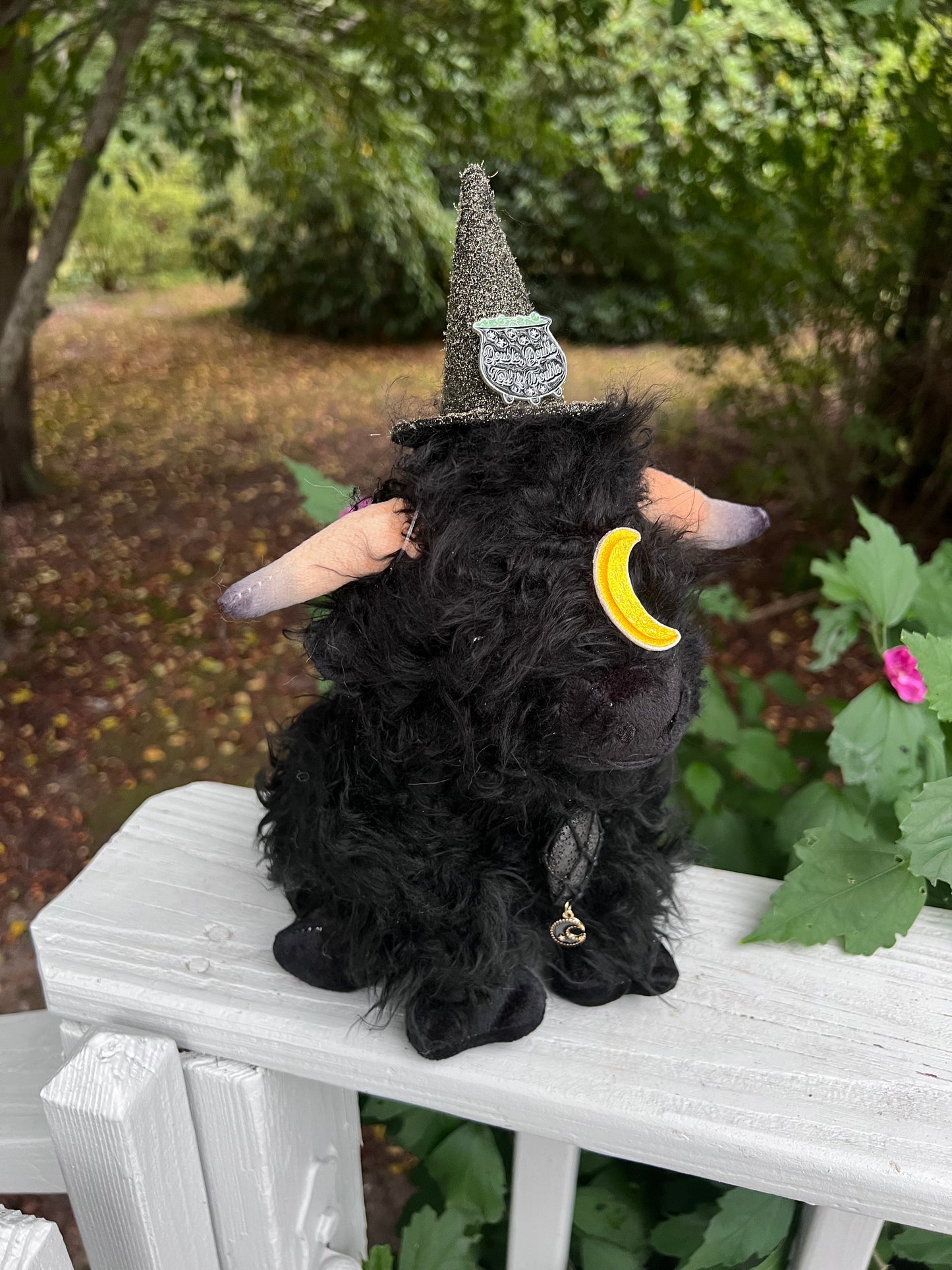 READY TO SHIP - Mini Witches Brew Moon Moo Cow