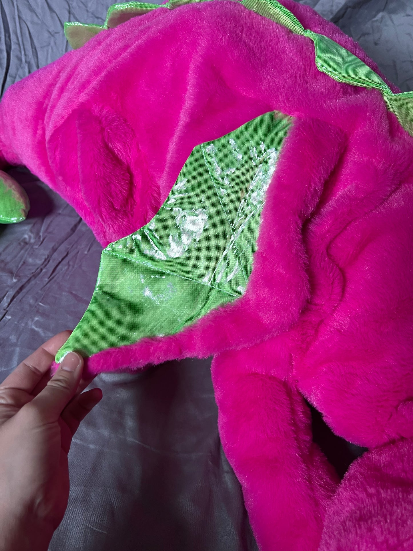 READY TO SHIP - Brenna the Dragonfruit Jumbo Snuggle Dragon Plushie