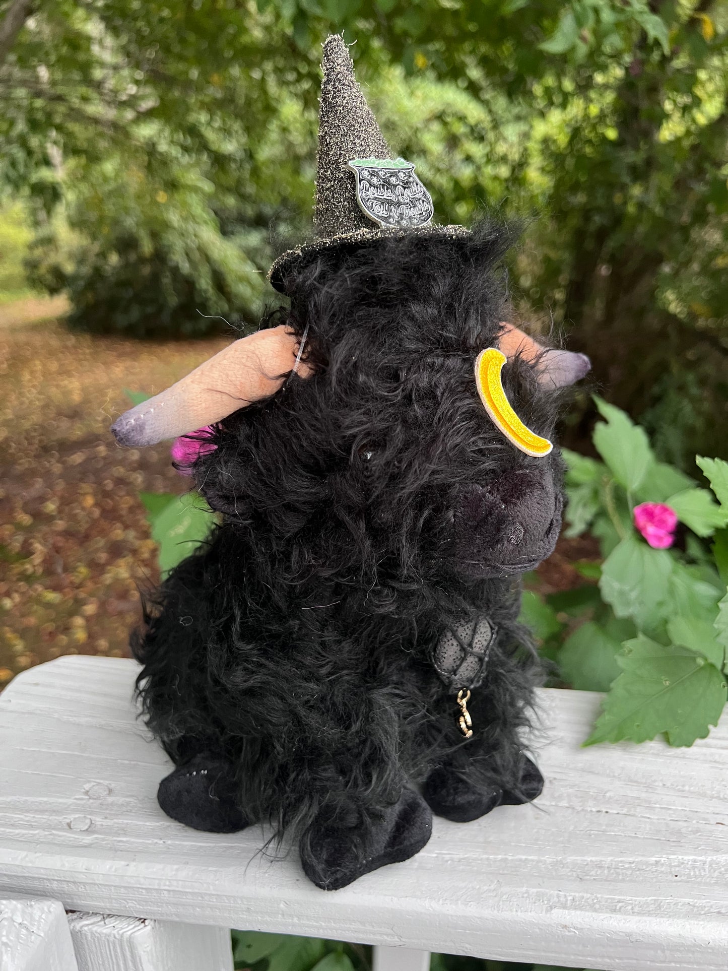 READY TO SHIP - Mini Witches Brew Moon Moo Cow