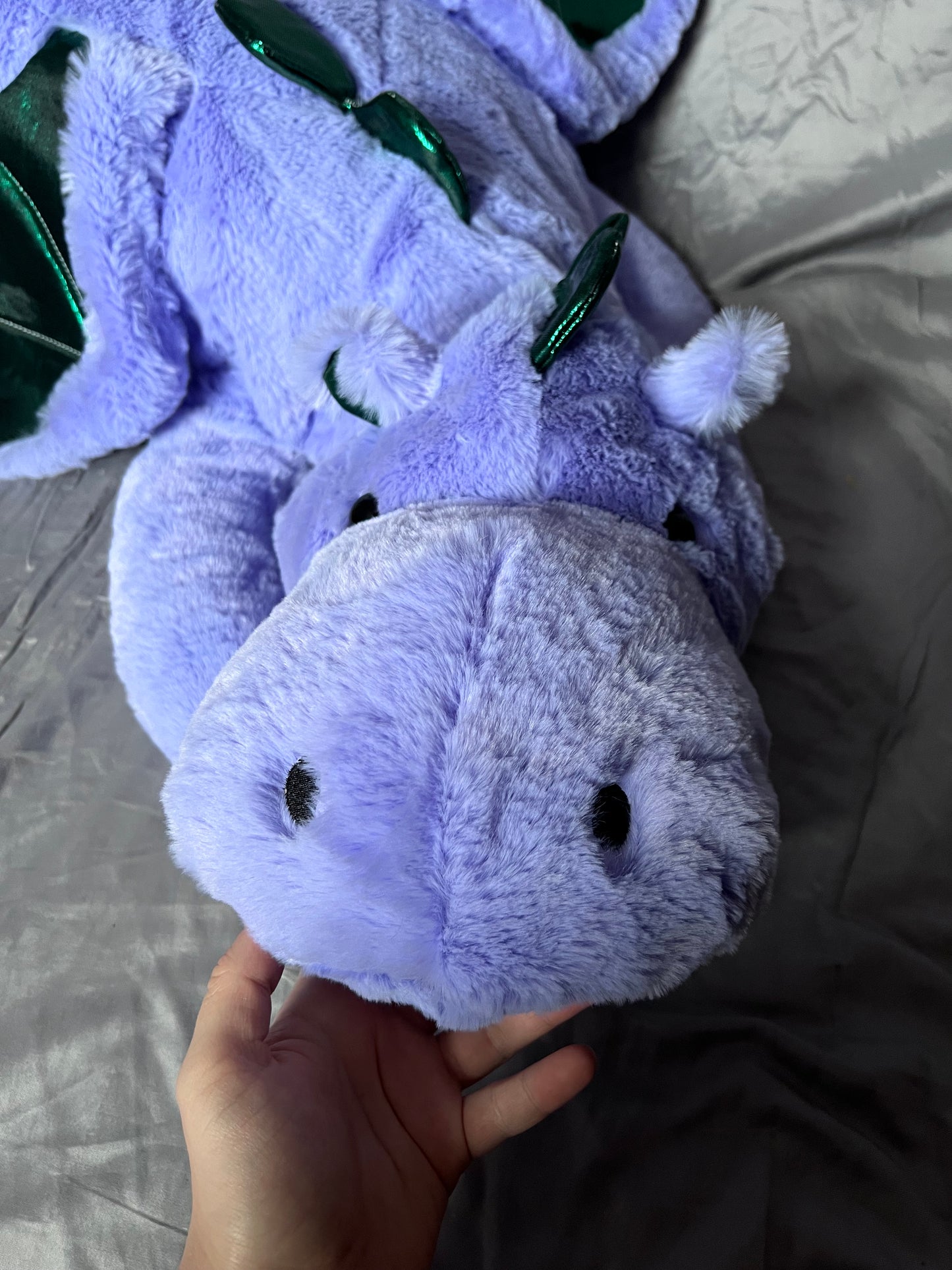 READY TO SHIP - Epony the Crystal Carver Jumbo Snuggle Dragon Plushie