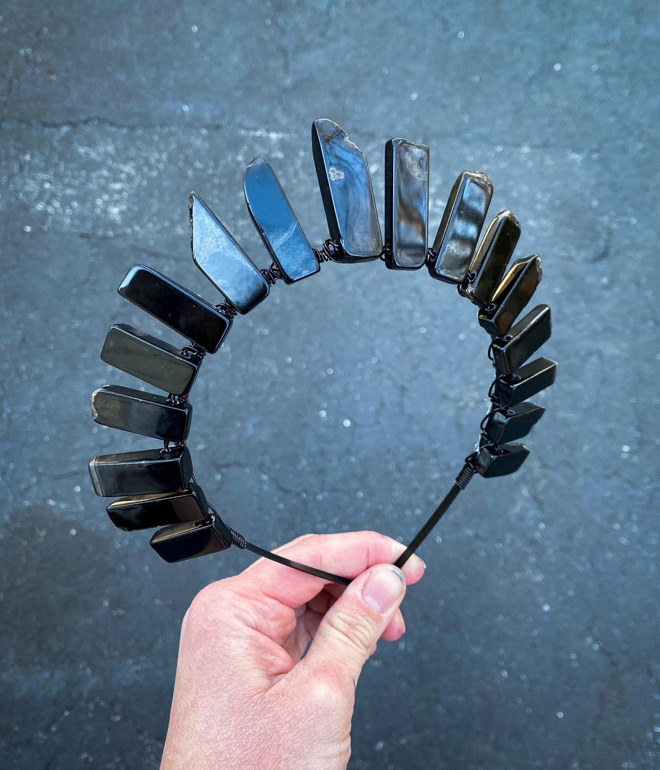 The Black Agate Witch Crystal Crown