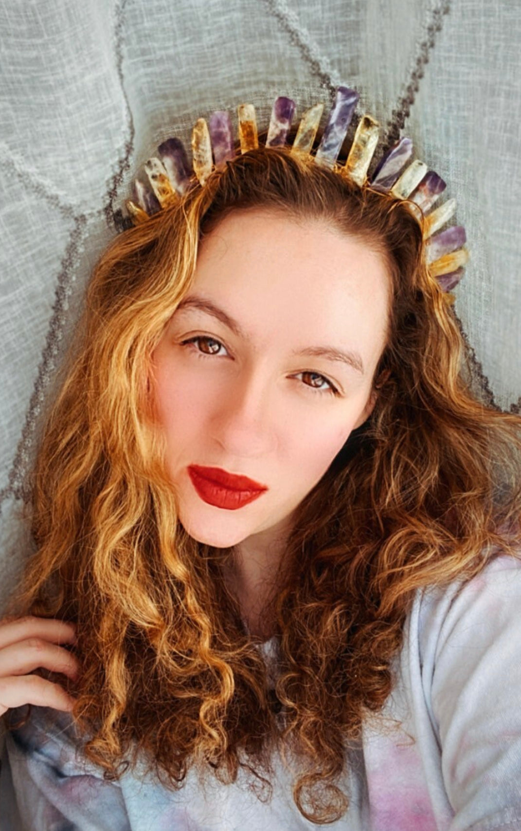 The Amethyst-Citrine Witch Crystal Crown