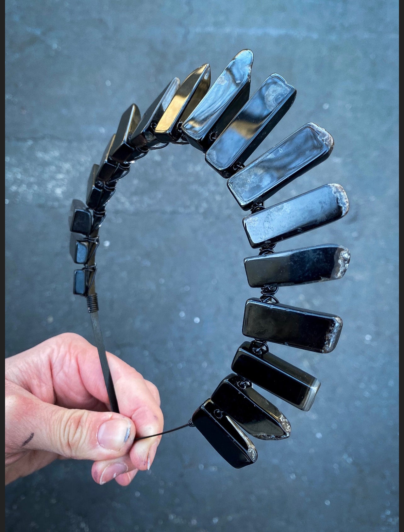 The Black Agate Witch Crystal Crown