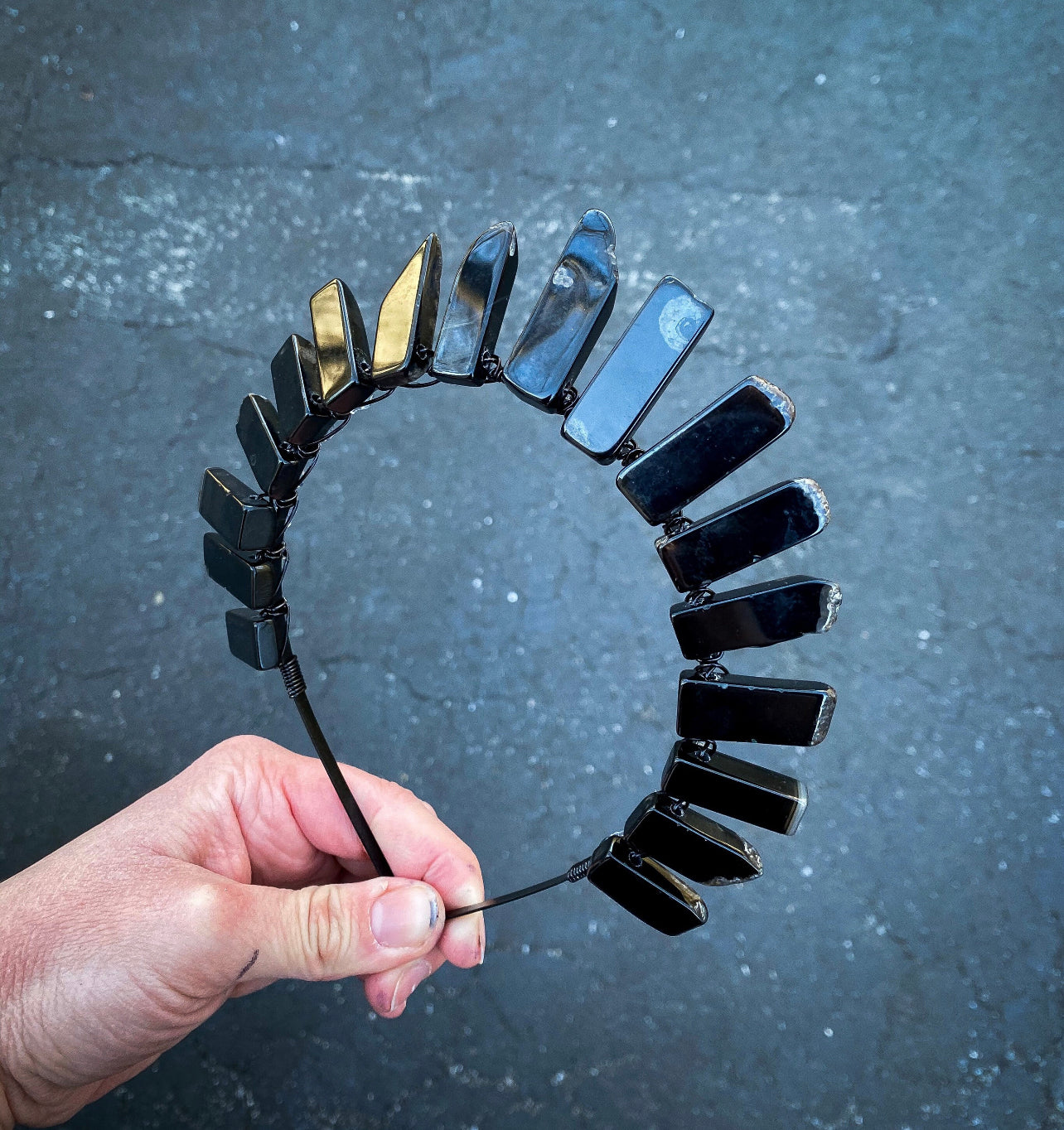 The Black Agate Witch Crystal Crown