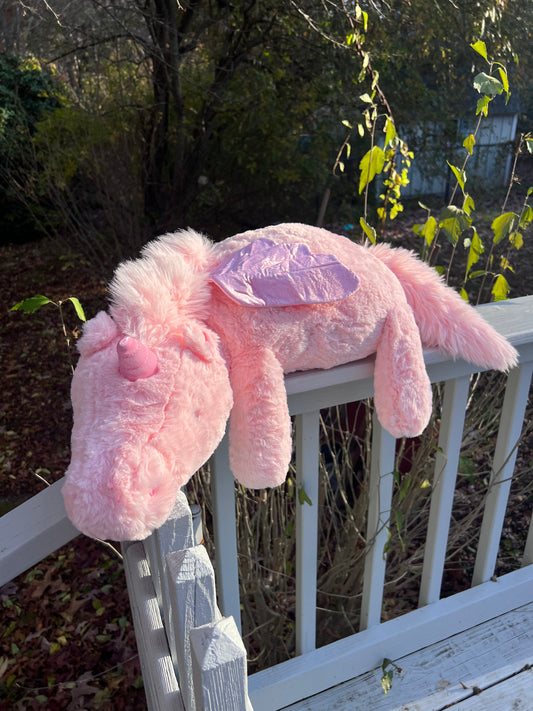 Loomie - Weighted Pink Baby Pegasus