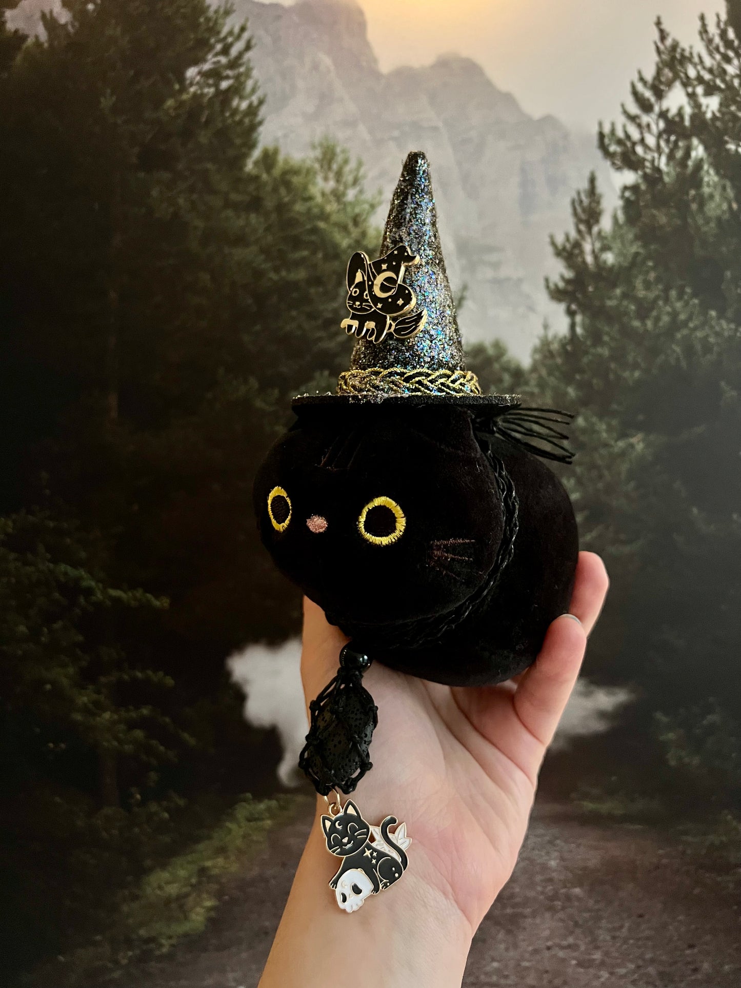 PREORDER - Witchcraft Kitty Familiar Plushie - Black