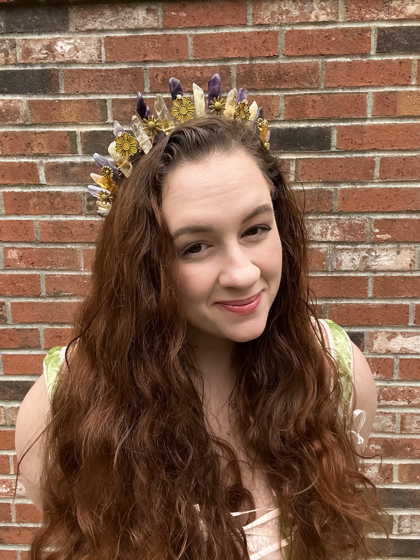 The Wildflower Amethyst and Citrine Crystal Crown