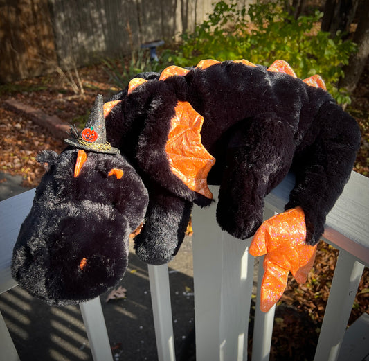 PREORDER - Spooky Snuggle Dragon Familiar Plushie - 35 inches