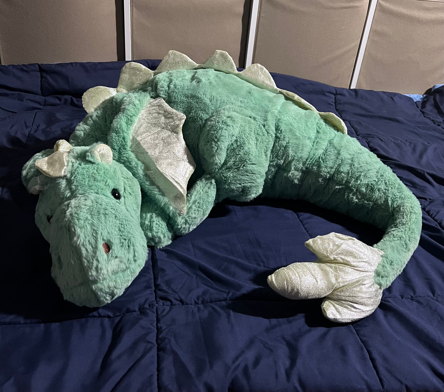 B Grade Weighted Green Dragon Plushie