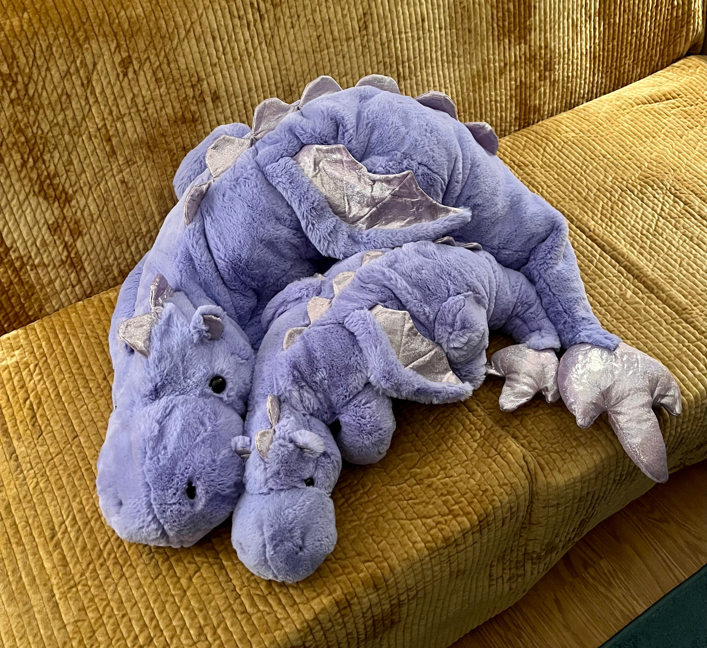 PREORDER - Jumbo Lavender Snuggle Dragon Familiar Plushie - 59 inches