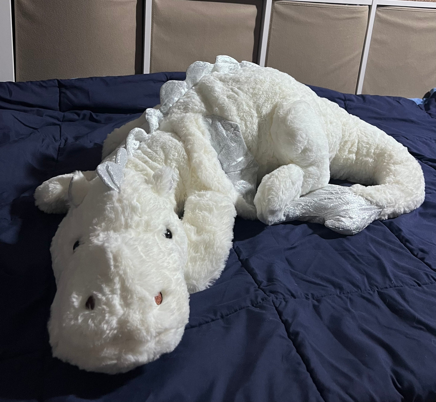 B Grade Weighted White Dragon Plushie