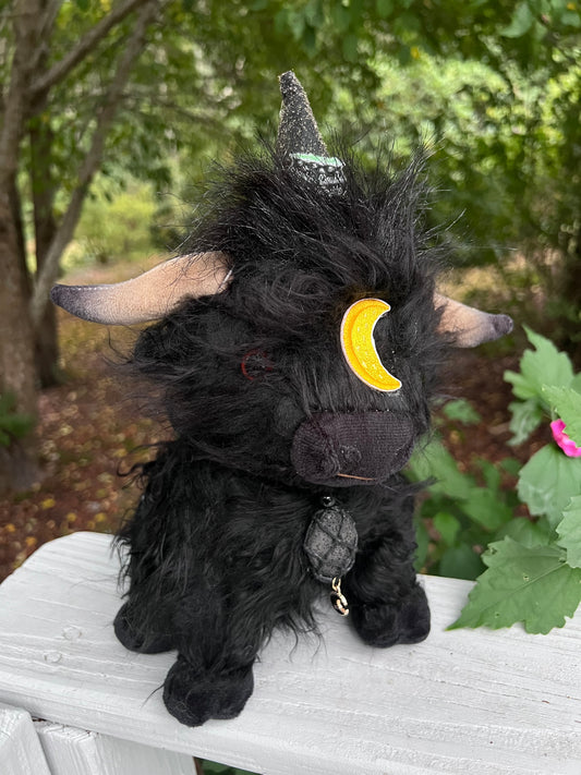 PREORDER - Witches Brew Moon Moo Cow Plushie Familiar