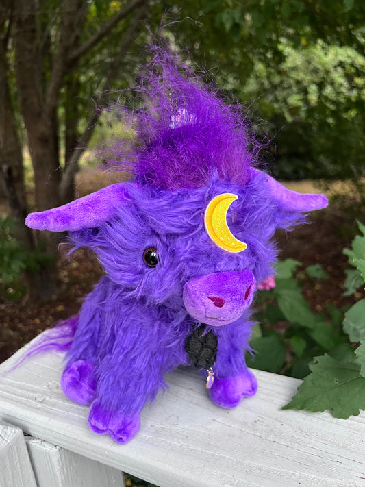 PREORDER - Cosmic Purple Moon Moo Cow Familiar Plushie