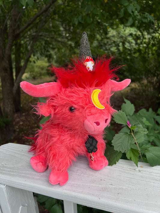 PREORDER - Red Mushroom Forest Moon Moo Cow