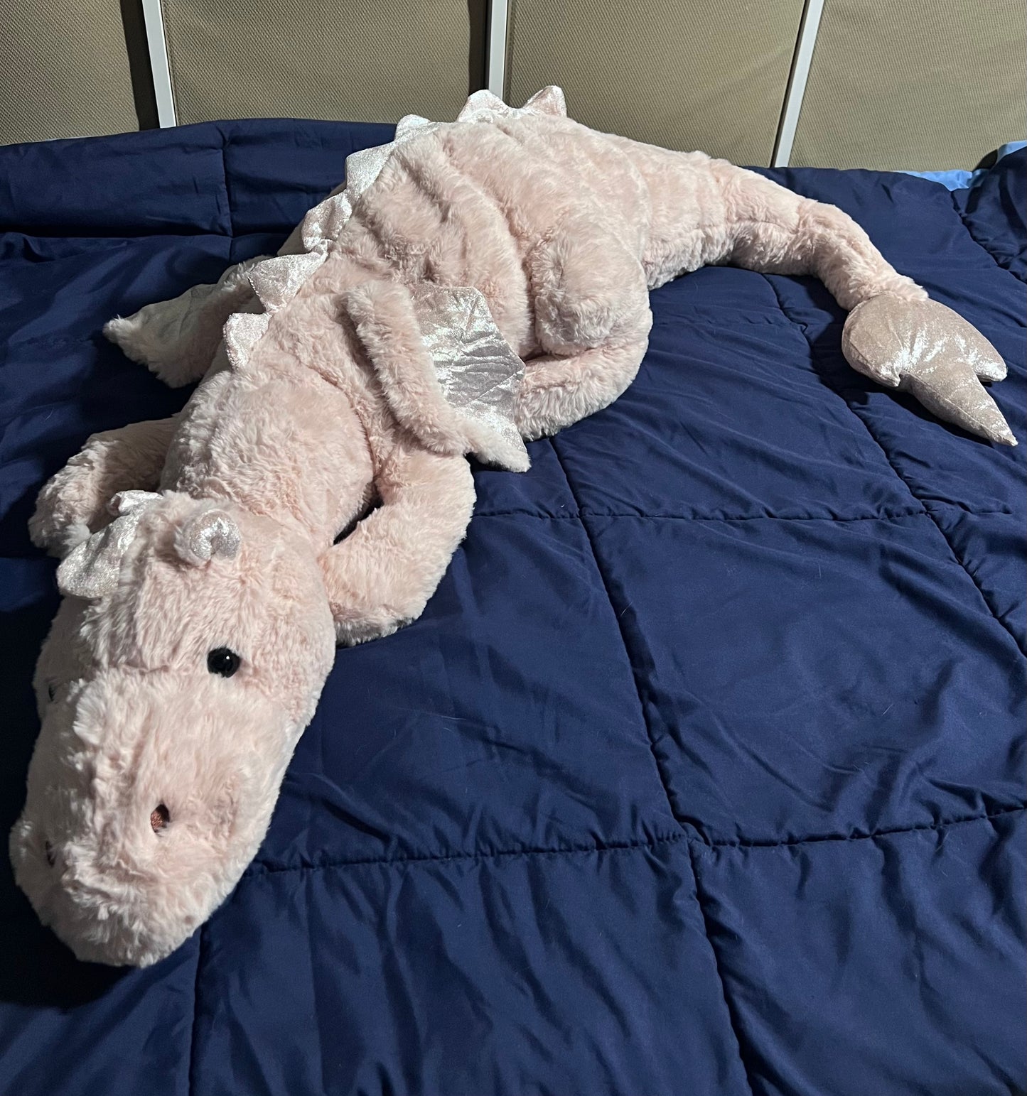 B Grade Weighted Pink Jumbo Dragon Plushie