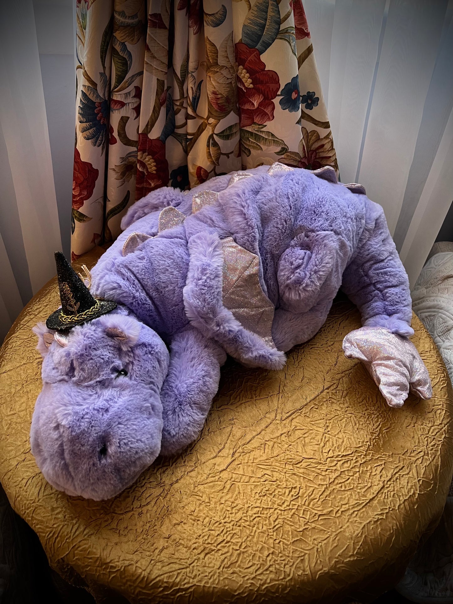 PREORDER - Lavender Snuggle Dragon Familiar Plushie - 35 inches