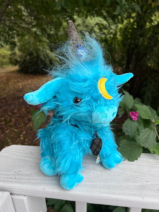 PREORDER - Teal Ocean Moon Moo Cow