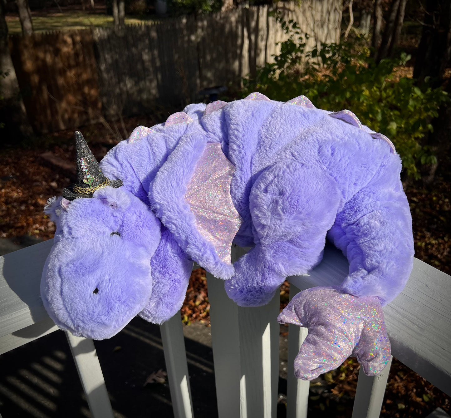 PREORDER - Lavender Snuggle Dragon Familiar Plushie - 35 inches