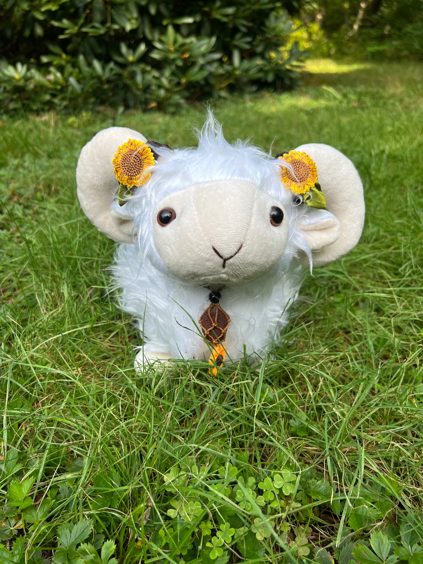 PREORDER - Highland Sunflower Sheep Familiar - White