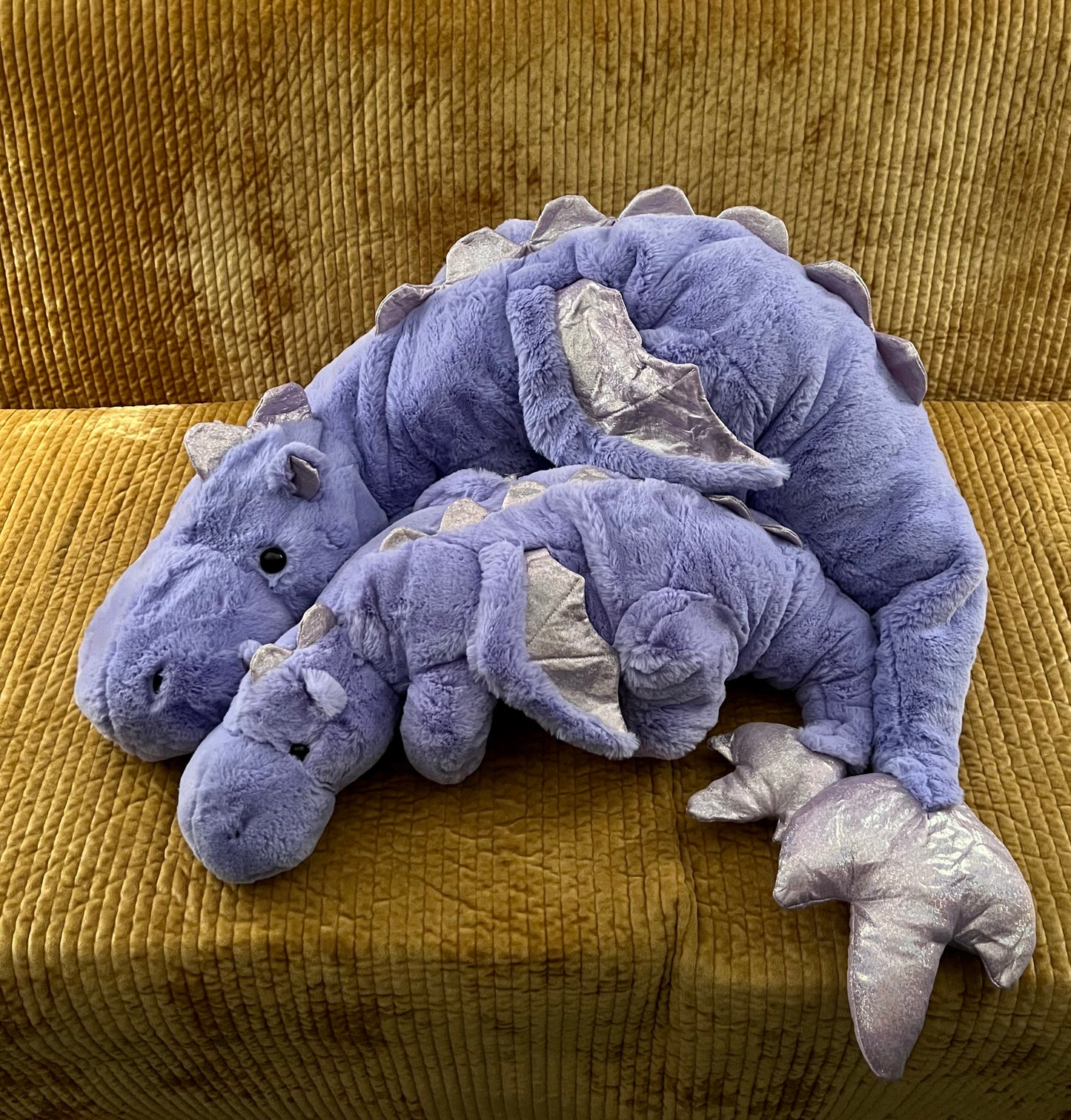 PREORDER - Jumbo Lavender Snuggle Dragon Familiar Plushie - 59 inches