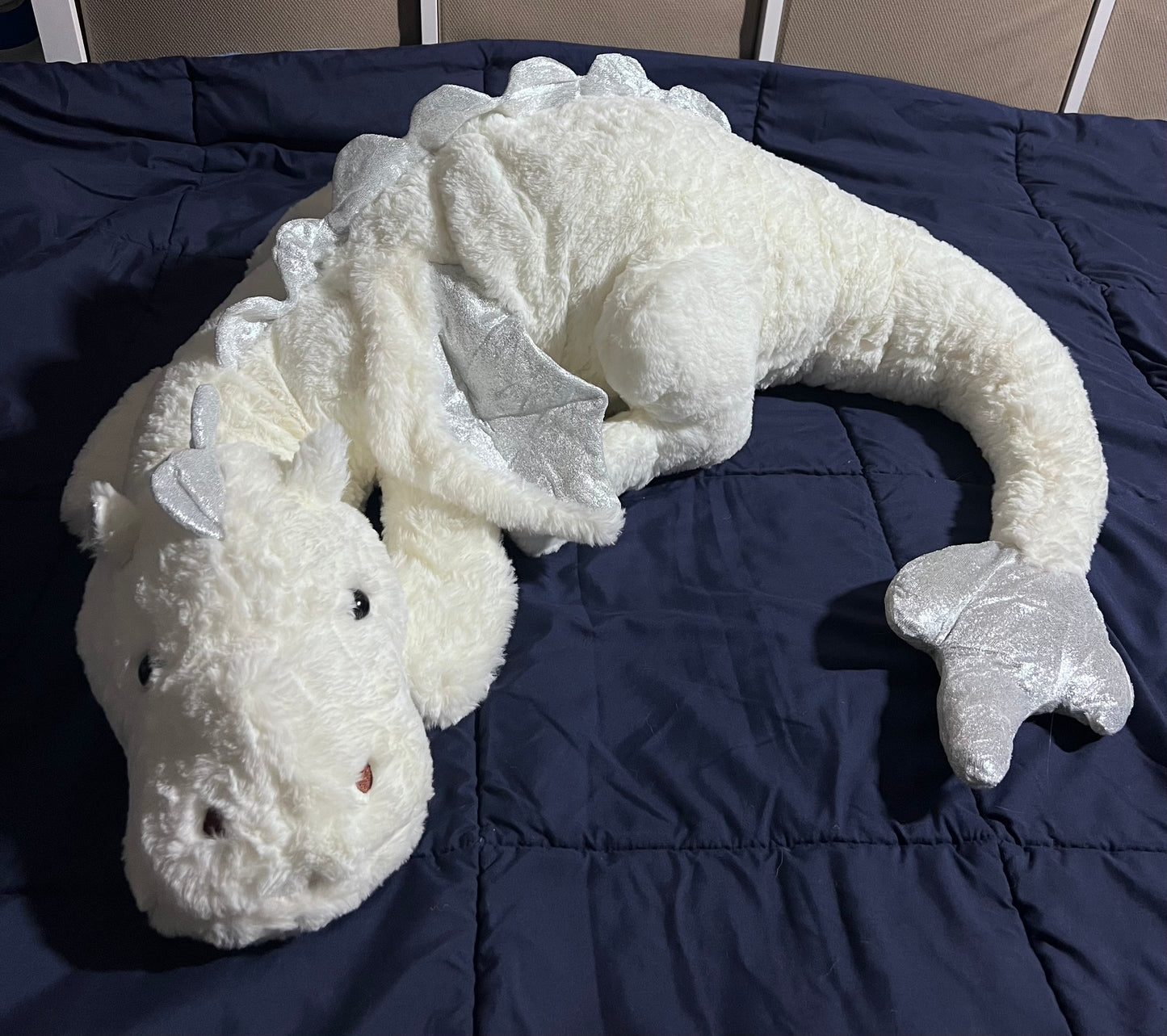 B Grade Weighted White Dragon Plushie