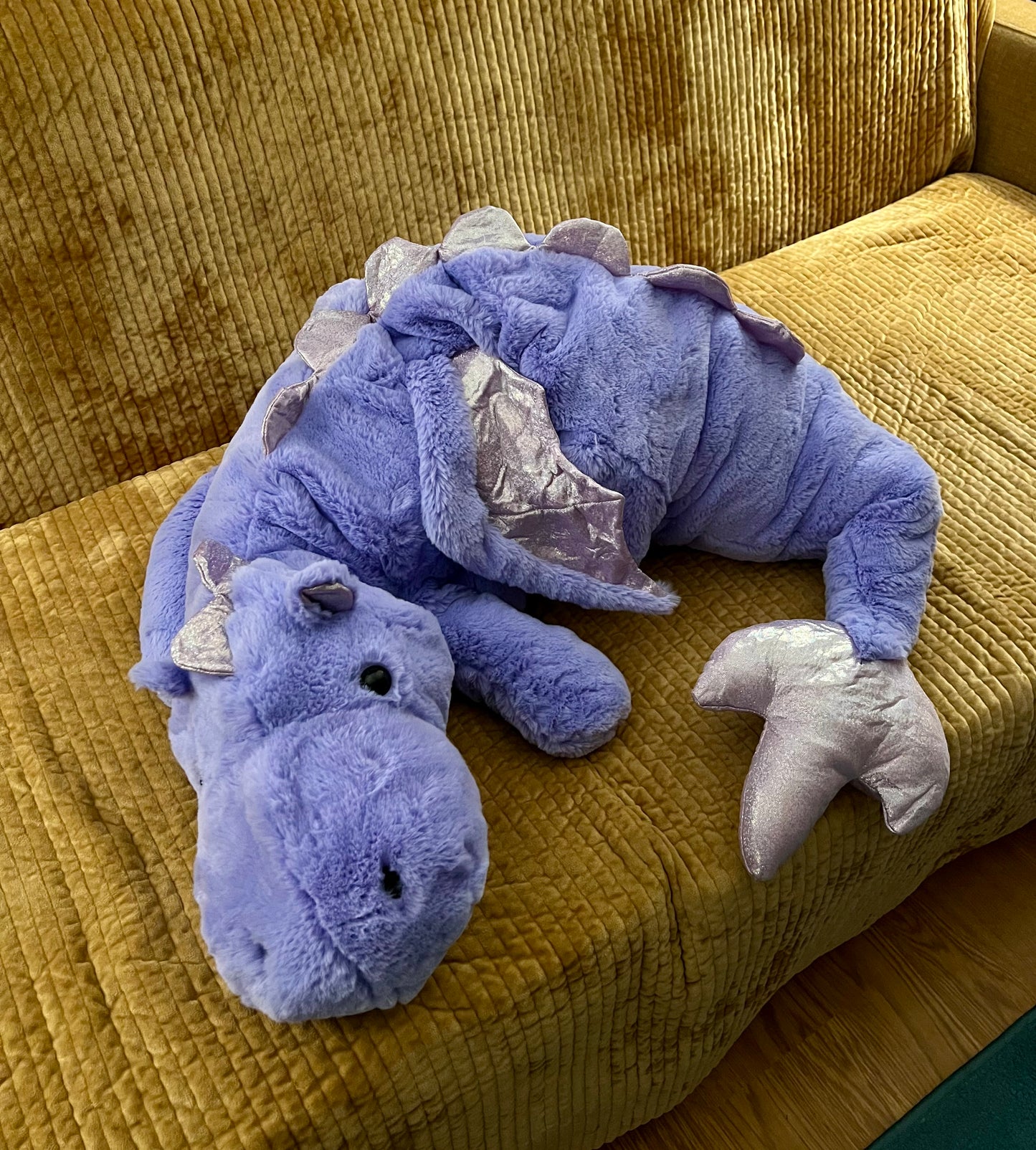 PREORDER - Jumbo Lavender Snuggle Dragon Familiar Plushie - 59 inches