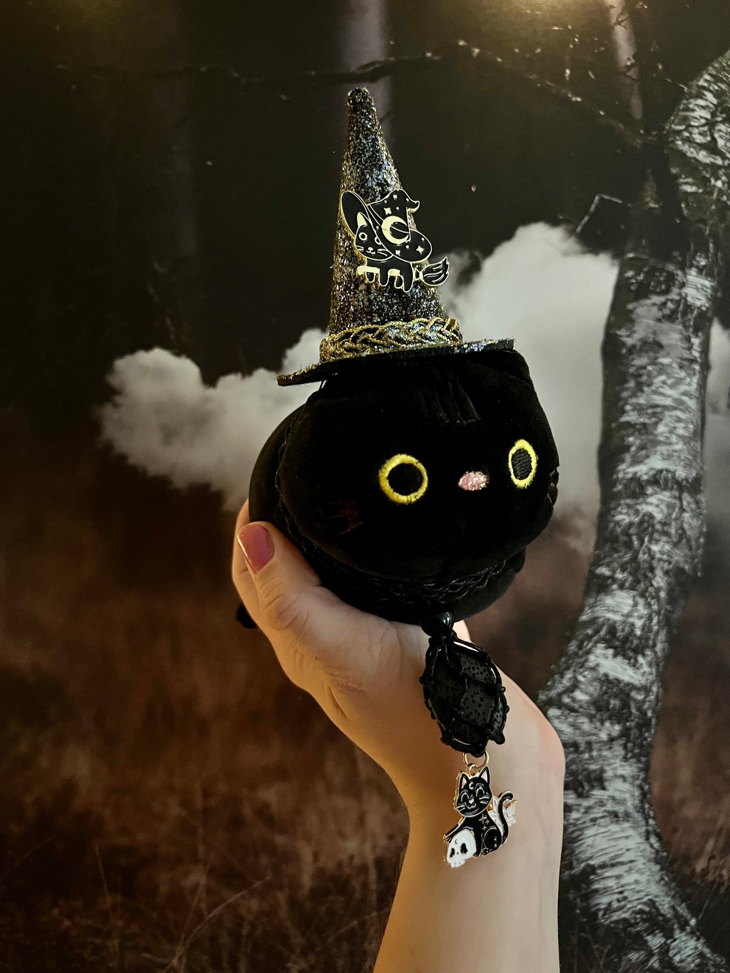 PREORDER - Witchcraft Kitty Familiar Plushie - Black