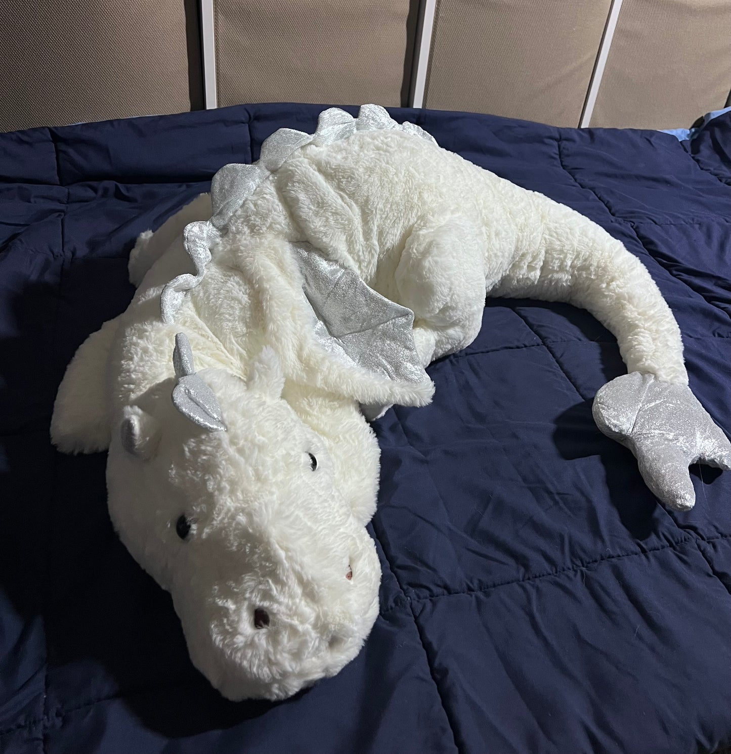 B Grade Weighted White Dragon Plushie