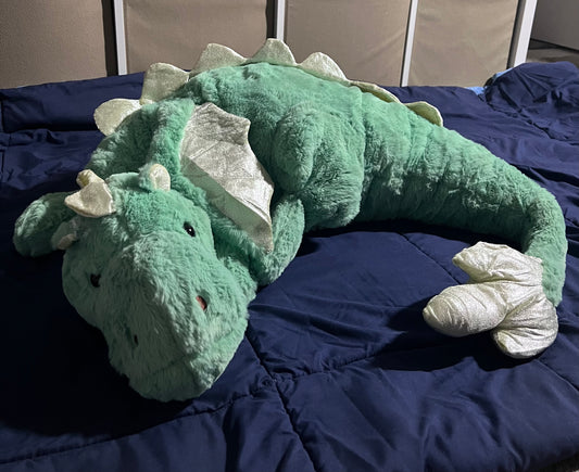 B Grade Weighted Green Dragon Plushie