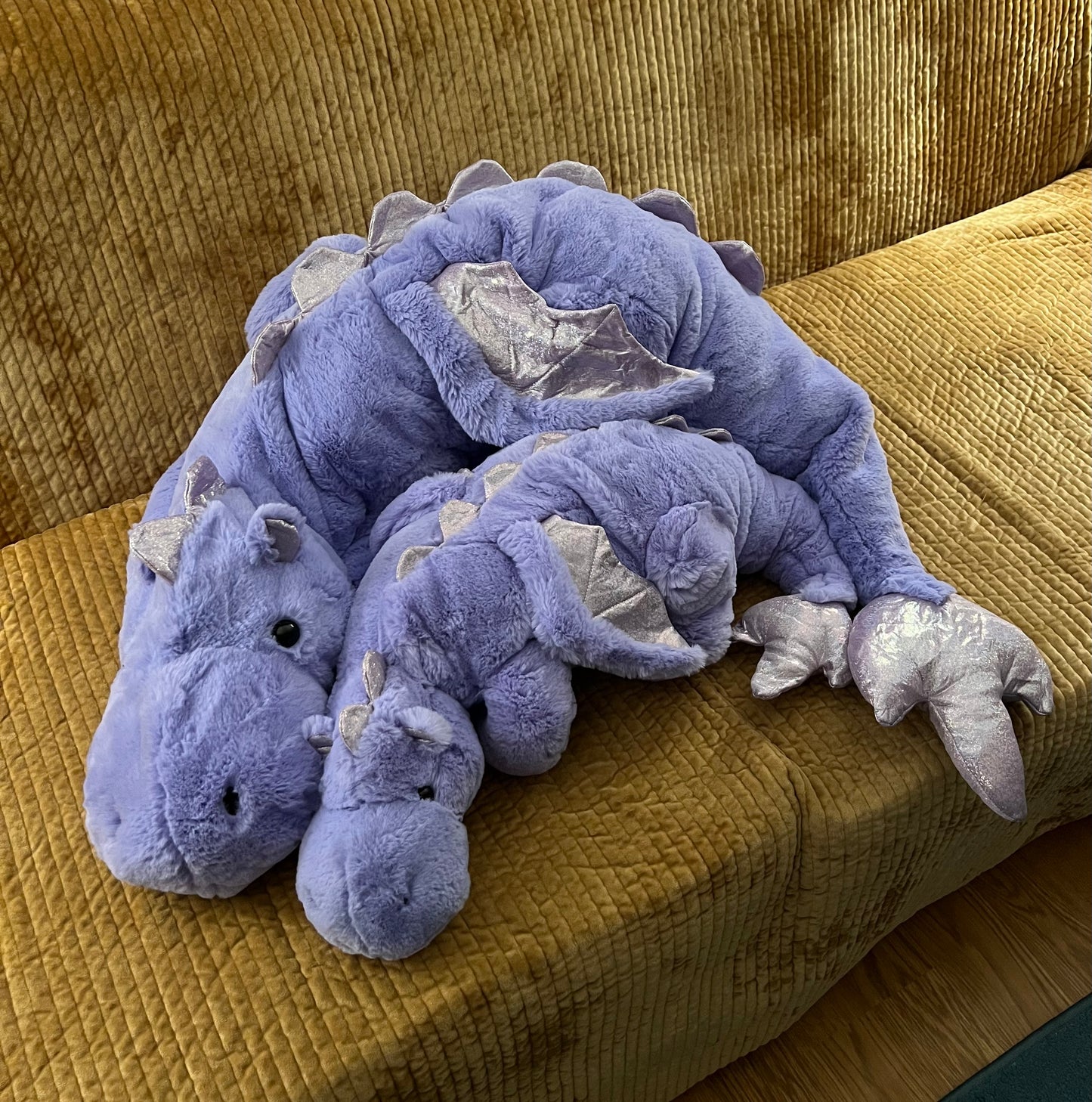 PREORDER - Jumbo Lavender Snuggle Dragon Familiar Plushie - 59 inches