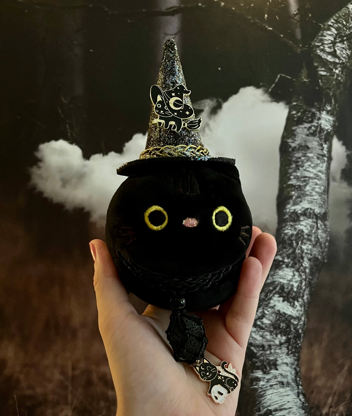 PREORDER - Witchcraft Kitty Familiar Plushie - Black