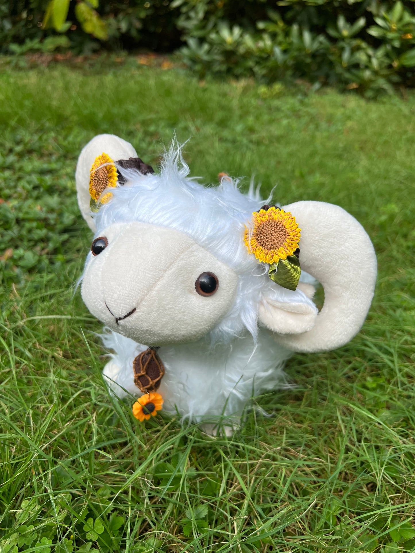 PREORDER - Highland Sunflower Sheep Familiar - White