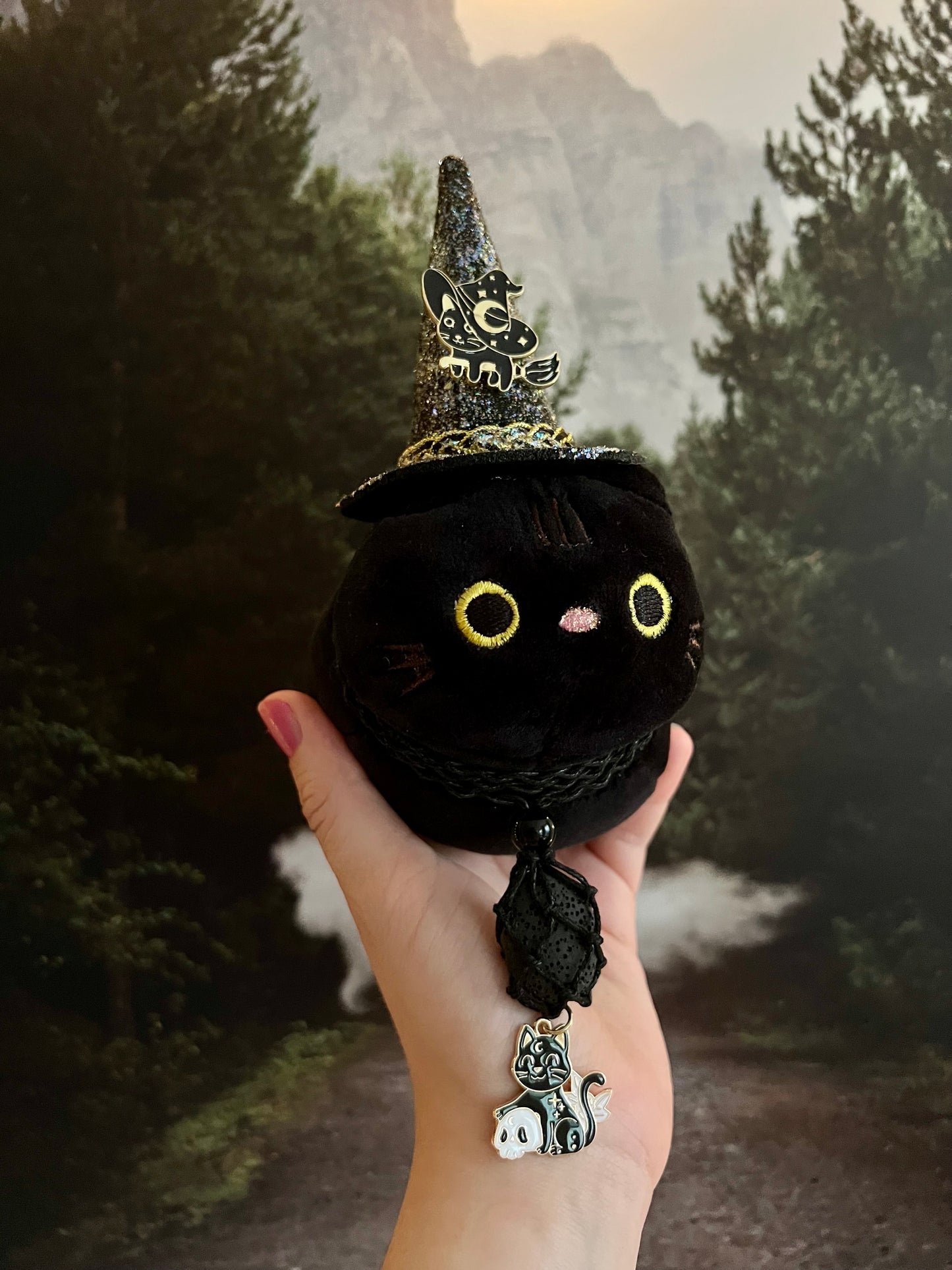 PREORDER - Witchcraft Kitty Familiar Plushie - Black