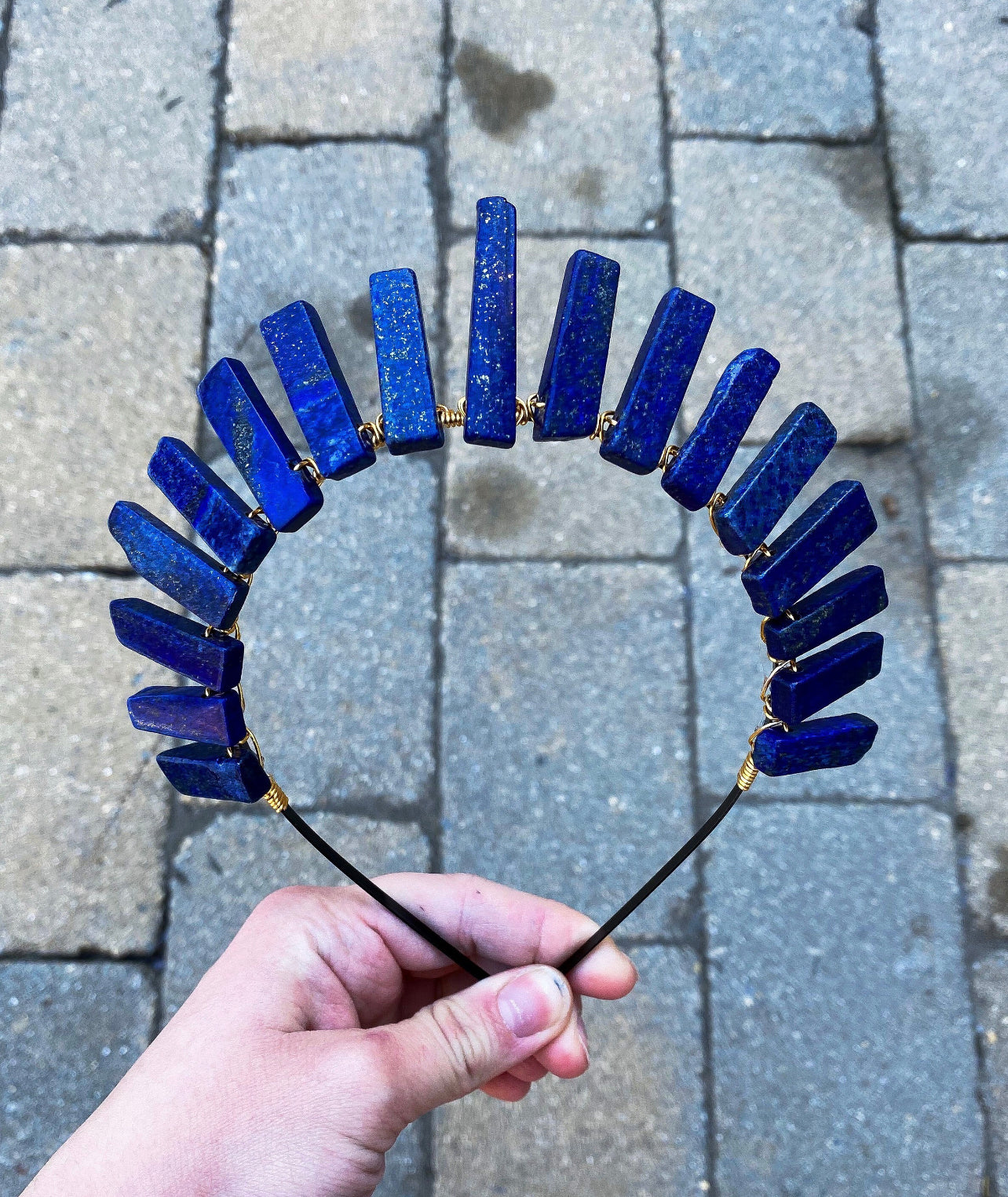 The Lapis Lazuli Witch Crystal Crown