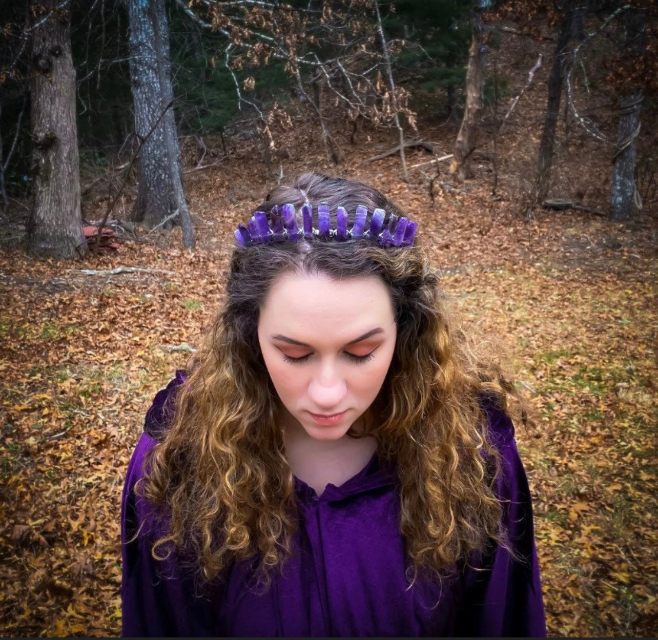 The Amethyst Witch Crystal Crown