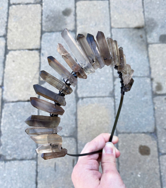 The Smoky Quartz Witch Crystal Crown