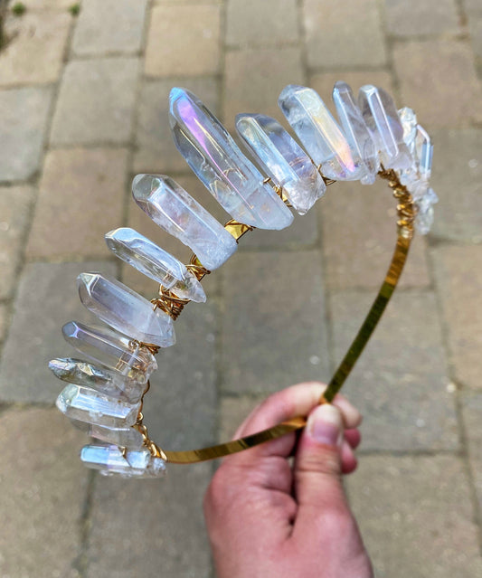 The Polished Angel Aura Witch Crystal Crown