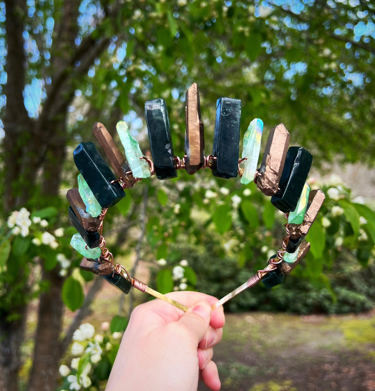The Earth Witch Crystal Crown