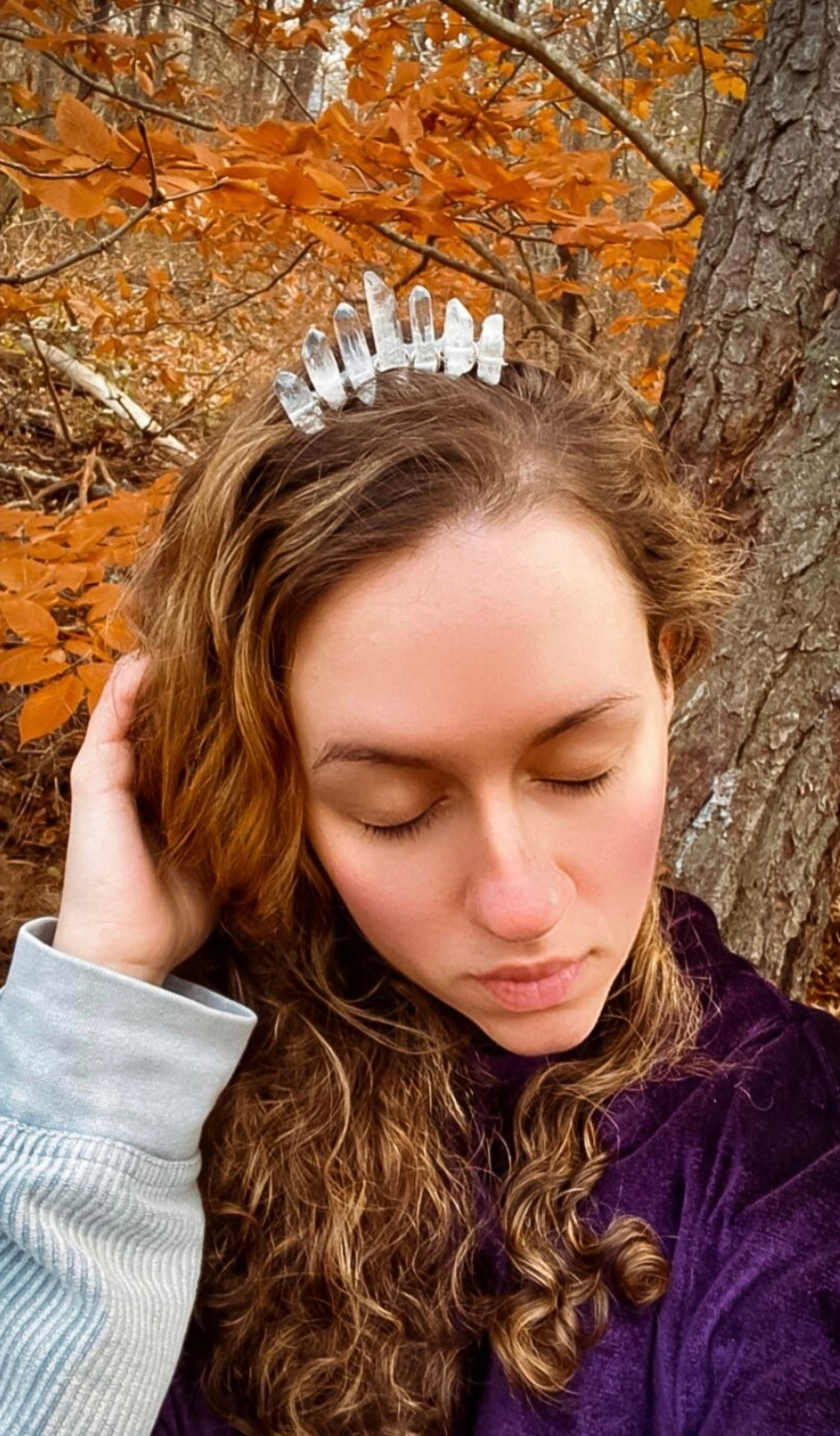 The Mini Polished Quartz Witch Crystal Crown