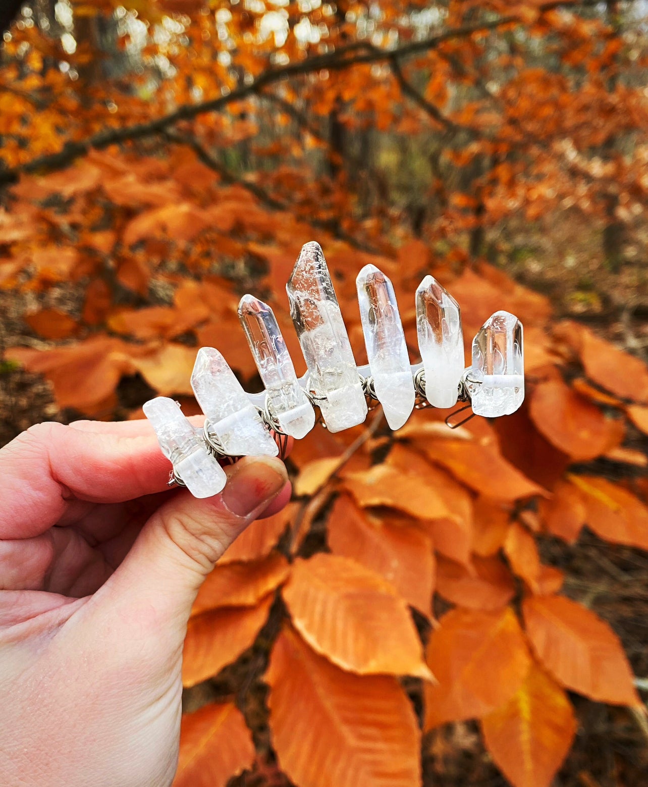 The Mini Polished Quartz Witch Crystal Crown