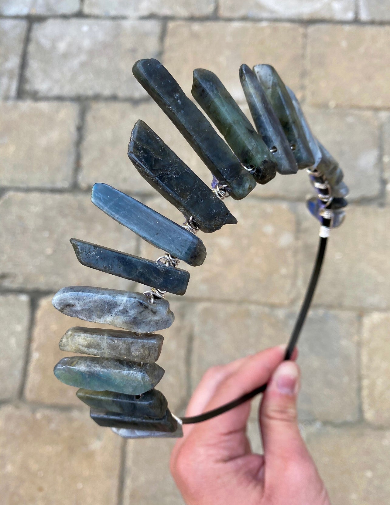 The Labradorite Witch Crystal Crown