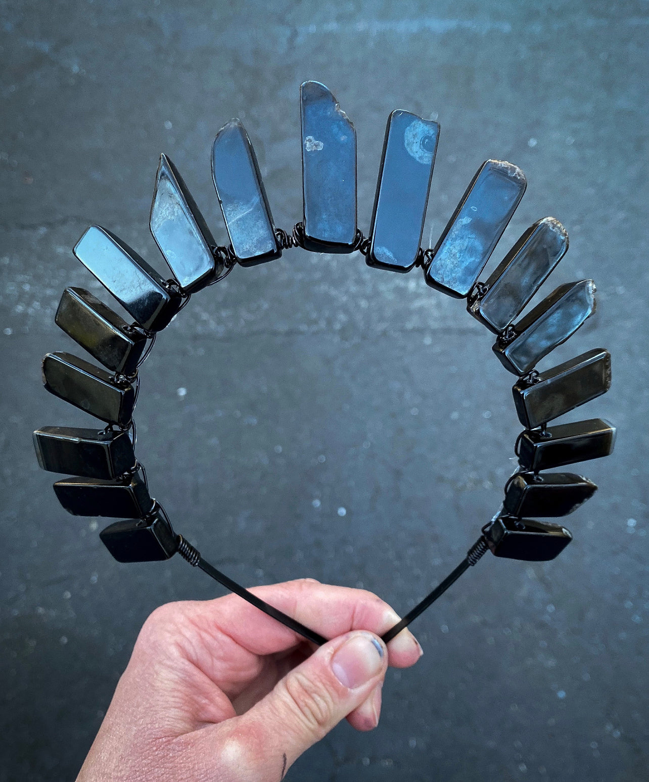 The Black Agate Witch Crystal Crown
