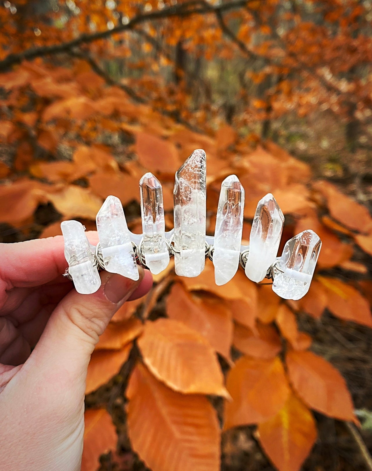 The Mini Polished Quartz Witch Crystal Crown